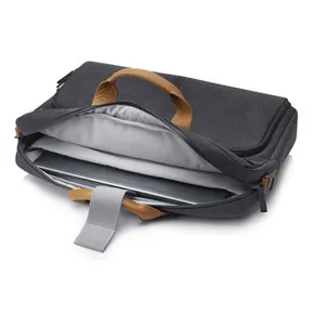 Torba na notebook 15,6", ENVY Urban, szara, poliester, uchwyt z prawdziwej skóry typ HP